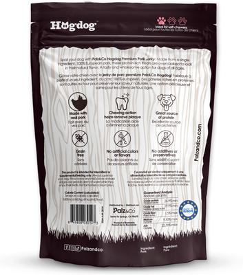 Show full view: Palz&Co Hogdog Pork Grain-Free Jerky Dog Treats, 8-oz bag, 10 count slide 3 of 10