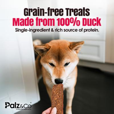 Show full view: Palz&Co Birddog Duck Grain-Free Jerky Dog Treats, 8-oz bag, 10 count slide 5 of 10