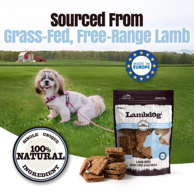 Show full view: Palz&Co Lambdog Lamb Grain-Free Soft & Chewy Bites Dog Treats, 6-oz bag slide 8 of 10