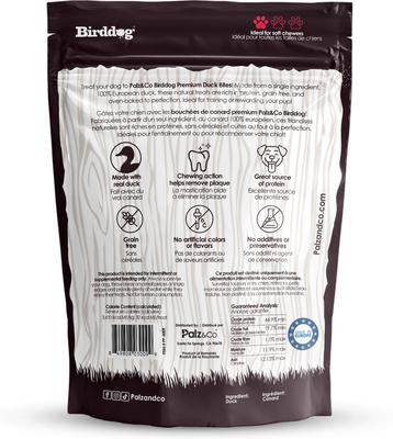 Show full view: Palz&Co Birddog Duck Grain-Free Soft & Chewy Bites Dog Treats, 6-oz bag slide 3 of 10