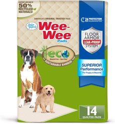 Four Paws Eco Bamboo Dog Pee Pads, 22 x 23-in, 14 count