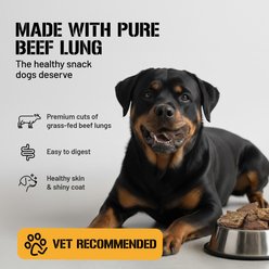 Dog Chits Beef Lung Filets Dog Natural Chew Treats, 10-oz bag slide 2 of 7