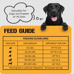 Dog Chits 4-in Lamb Ears Dog Natural Chew Treats, 35 count slide 2 of 7