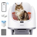 Aoruefar Open-Top Self Cleaning Cat Litter Box, Large