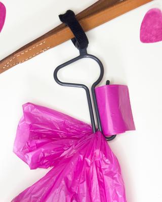 Show full view: Dooloop Hands-Free Dog Poop Bag & Bag of Poop Carrier, Charcoal/Sage, 4 dooloops & 2 velcro straps slide 5 of 7