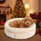 Show in main carousel: Kylinsure Super Soft Plush Faux Fur Orthopedic Round Dog & Cat Bed with Anti-Slip Bottom, Cream, Medium: 24-in slide 1 of 10