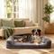 Show in main carousel: LFC PETS Waterproof Orthopedic Bolster Dog & Cat Bed with Removable Cover, Grey, Large slide 1 of 9