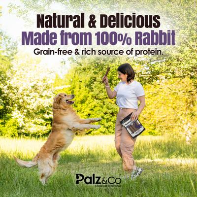 Show full view: Palz&Co Rabbitdog Rabbit Grain-Free Soft & Chewy Sausage Dog Treats, 12-oz bag, 8 count slide 5 of 10