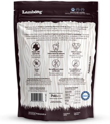 Show full view: Palz&Co Lambdog Lamb Grain-Free Soft & Chewy Sausage Dog Treats, 12-oz bag, 8 count slide 3 of 10