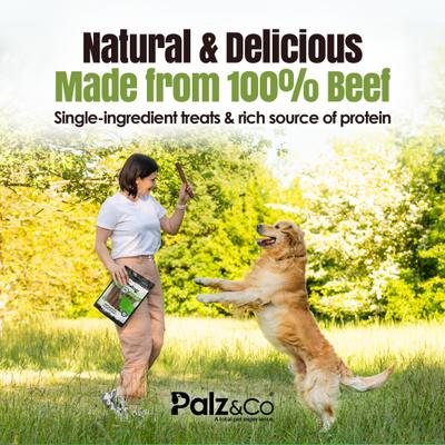 Show full view: Palz&Co Moodog Beef Grain-Free Soft & Chewy Sausage Dog Treats, 12-oz bag, 8 count slide 5 of 10