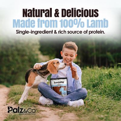 Show full view: Palz&Co Lambdog Lamb Grain-Free Soft & Chewy Sausage Dog Treats, 12-oz bag, 8 count slide 5 of 10