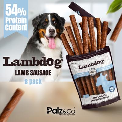 Show full view: Palz&Co Lambdog Lamb Grain-Free Soft & Chewy Sausage Dog Treats, 12-oz bag, 8 count slide 4 of 10