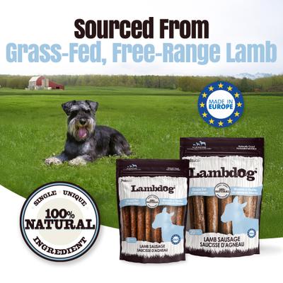 Show full view: Palz&Co Lambdog Lamb Grain-Free Soft & Chewy Sausage Dog Treats, 12-oz bag, 8 count slide 8 of 10