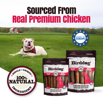 Show full view: Palz&Co Birddog Chicken Grain-Free Soft & Chewy Sausage Dog Treats, 12-oz bag, 8 count slide 8 of 10