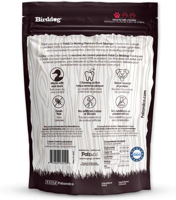 Show full view: Palz&Co Birddog Duck Grain-Free Soft & Chewy Sausage Dog Treats, 12-oz bag, 8 count slide 3 of 10