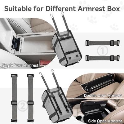 Show full view: Petsfit Airline Approved Center Console Small Dog Car Booster Seat Carrier, Light Grey slide 9 of 12