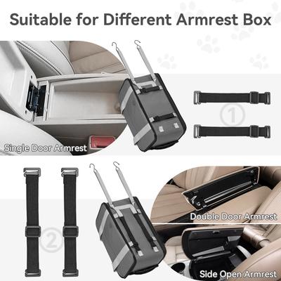 Show full view: Petsfit Airline Approved Center Console Small Dog Car Booster Seat Carrier, Dark Grey slide 7 of 11