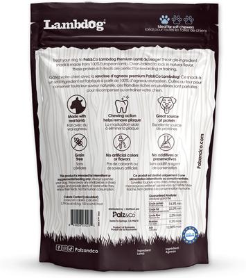 Show full view: Palz&Co Lambdog Lamb Grain-Free Soft & Chewy Sausage Dog Treats, 20-oz bag, 20 count slide 3 of 10