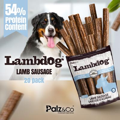 Show full view: Palz&Co Lambdog Lamb Grain-Free Soft & Chewy Sausage Dog Treats, 20-oz bag, 20 count slide 4 of 10