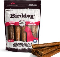 Palz&Co Birddog Chicken Grain-Free Soft & Chewy Sausage Dog Treats, 20-oz bag, 20 count