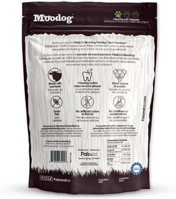 Show full view: Palz&Co Moodog Beef Grain-Free Soft & Chewy Sausage Dog Treats, 20-oz bag, 20 count slide 3 of 10