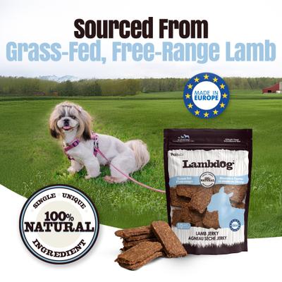 Show full view: Palz&Co Lambdog Lamb Grain-Free Jerky Dog Treats, 8-oz bag, 10 count slide 8 of 10