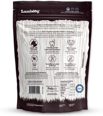 Show full view: Palz&Co Lambdog Lamb Grain-Free Jerky Dog Treats, 8-oz bag, 10 count slide 3 of 10