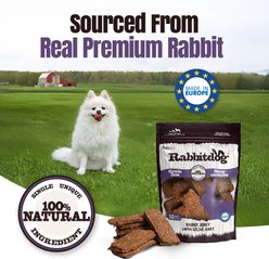 Palz&Co Rabbitdog Rabbit Grain-Free Jerky Dog Treats, 8-oz bag, 10 count slide 2 of 9