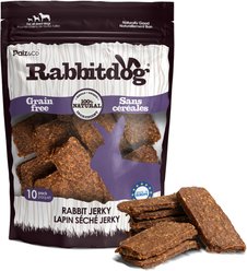 Palz&Co Rabbitdog Rabbit Grain-Free Jerky Dog Treats, 8-oz bag, 10 count