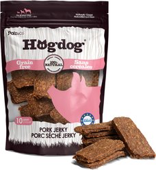 Palz&Co Hogdog Pork Grain-Free Jerky Dog Treats, 8-oz bag, 10 count