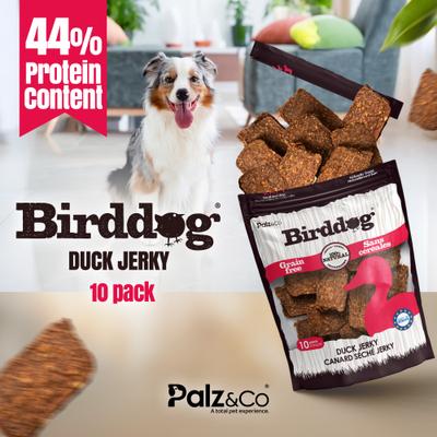 Show full view: Palz&Co Birddog Duck Grain-Free Jerky Dog Treats, 8-oz bag, 10 count slide 4 of 10