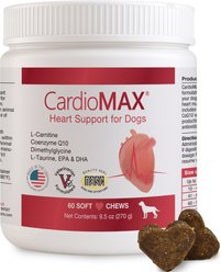 CardioMAX Heart Support Supplement Soft Chews for Dogs, 60 count