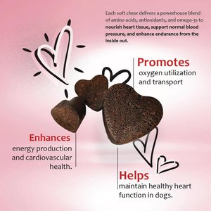 CardioMAX Heart Support Supplement Soft Chews for Dogs, 60 count