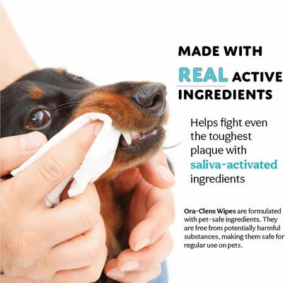 Show full view: Ora-Clens Teeth Cleaning & Gum Care Cleaning Wipes for Dogs, 50 count slide 10 of 11