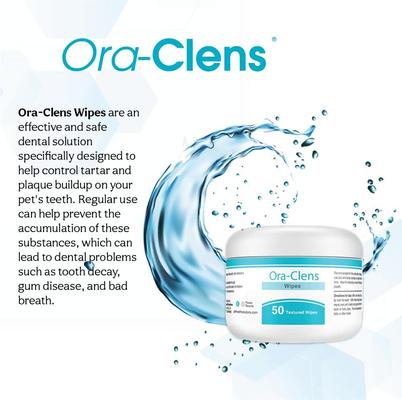 Show full view: Ora-Clens Teeth Cleaning & Gum Care Cleaning Wipes for Dogs, 50 count slide 7 of 11