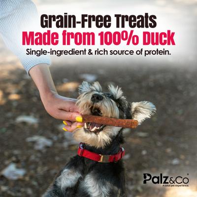 Show full view: Palz&Co Birddog Duck Grain-Free Soft & Chewy Sausage Dog Treats, 20-oz bag, 20 count slide 5 of 10