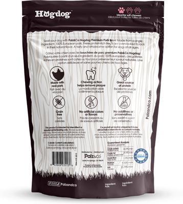 Show full view: Palz&Co Hogdog Pork Grain-Free Soft & Chewy Bites Dog Treats, 6-oz bag slide 3 of 10