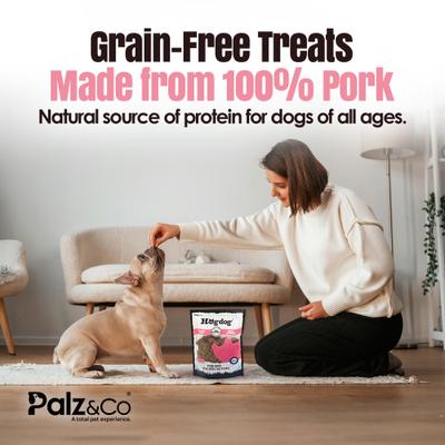Show full view: Palz&Co Hogdog Pork Grain-Free Soft & Chewy Bites Dog Treats, 6-oz bag slide 5 of 10