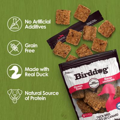Show full view: Palz&Co Birddog Duck Grain-Free Soft & Chewy Bites Dog Treats, 6-oz bag slide 6 of 10