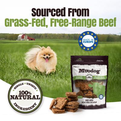 Show full view: Palz&Co Moodog Beef Grain-Free Soft & Chewy Bites Dog Treats, 6-oz bag slide 8 of 10