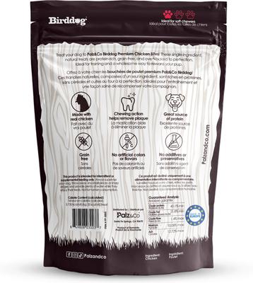 Show full view: Palz&Co Birddog Chicken Grain-Free Soft & Chewy Bites Dog Treats, 6-oz bag slide 3 of 10