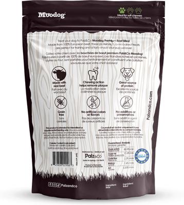 Show full view: Palz&Co Moodog Beef Grain-Free Soft & Chewy Bites Dog Treats, 6-oz bag slide 3 of 10