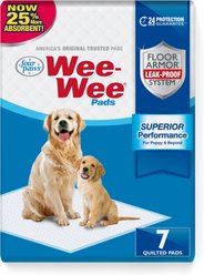 Four Paws Wee-Wee Superior Performance Dog Pee Pads, 22 x 23-in, 7 count