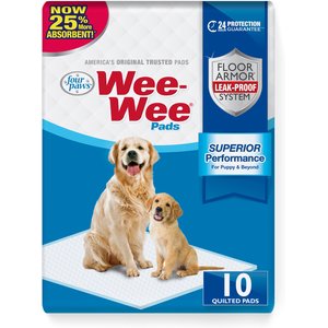 Four Paws Wee-Wee Superior Performance Dog Pee Pads, 22 x 23-in, 10 count