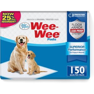 Four Paws Wee-Wee Superior Performance Dog Pee Pads, 22 x 22-in, 150 count