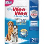 Wee-Wee Pads Superior Performance with Runoff Edge Guard Dog Pee Pads, X-Large, 28 x 34-in. 21 count