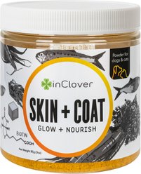 InClover Skin + Coat Powder Supplement for Dogs & Cats, 100-gm jar