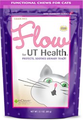 InClover Flow UT Health Soft Chew Urinary Supplement with Cranberry Extract for Cats, 60-gm bag