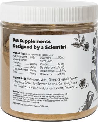 Show full view: InClover Kidney Powder Supplement for Dogs & Cats, 100-gm jar slide 5 of 10