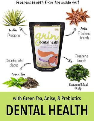 Show full view: InClover Grin Dental Soft Chew Supplement for Dogs, 113-gm bag slide 4 of 7